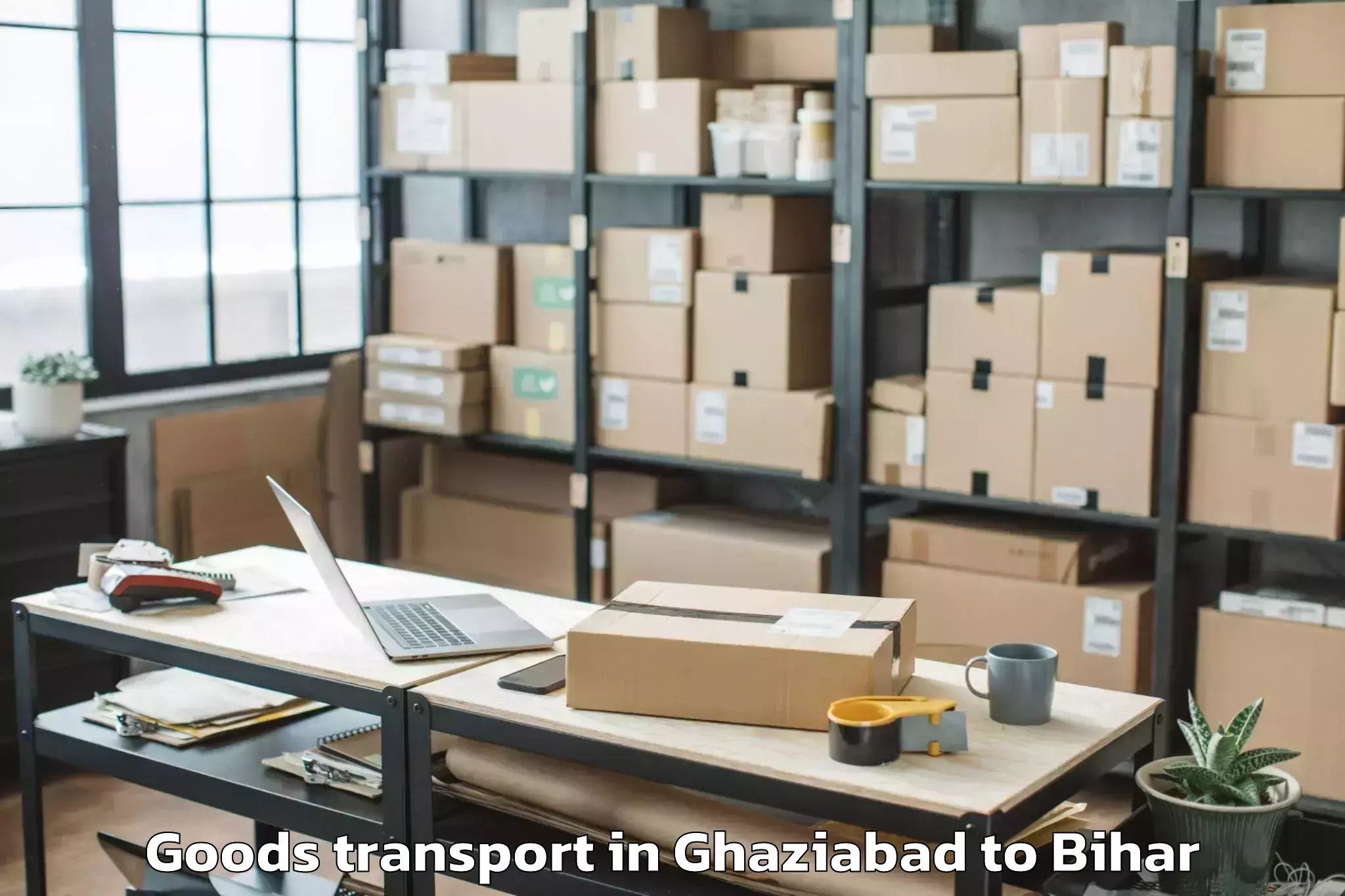 Professional Ghaziabad to Manjhi Paschimi Goods Transport